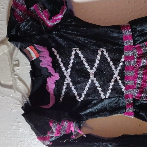 Disguise ,Size 5,Witch Costume - Black and Pink - Picture 3 of 8